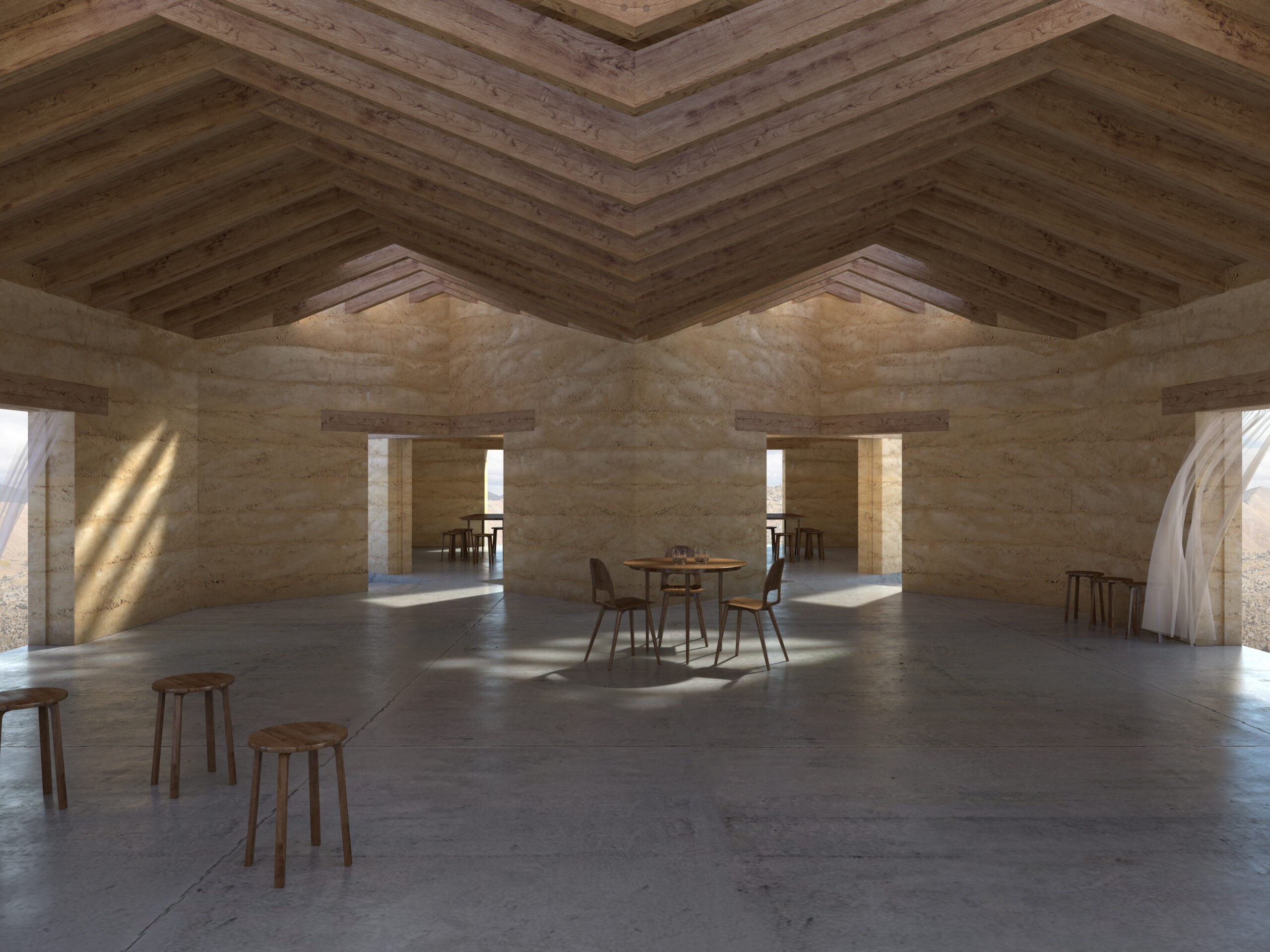 Centre communautaire - Pharping - espace intérieur